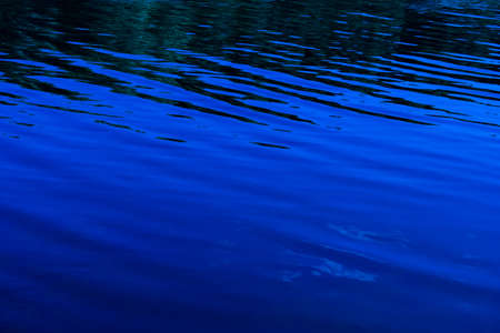 the blue depths of the lake's water. water mirror for backgroundの写真素材