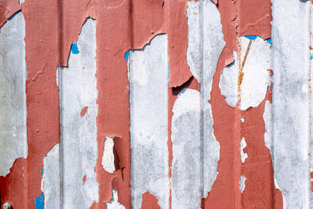 peeling paint on galvanized sheet