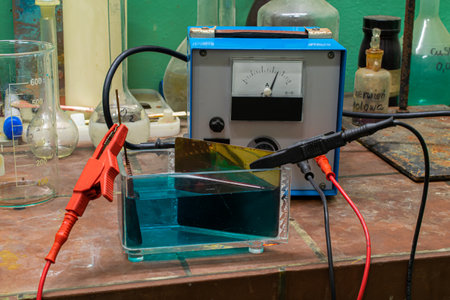electroplating plant, copper plating, laboratory cell bath test