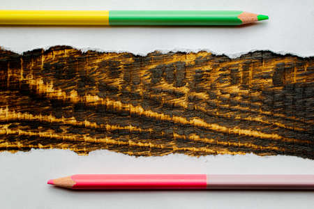 tan board, autumn background, wood grainの写真素材