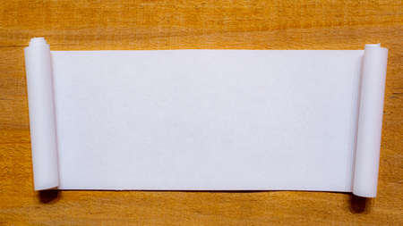 space for text. white sheet on a board