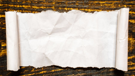 space for text. white sheet on a board