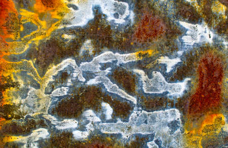 oxidized copper and iron, abstract artistic background