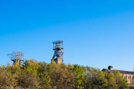 the old hard coal mine in Bytom, Rejtan shaftの写真素材