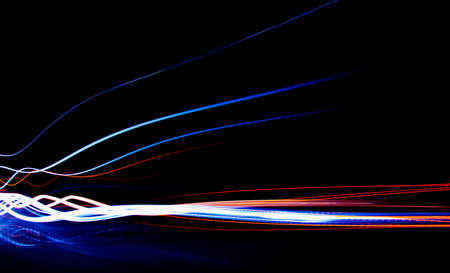 lights of cars with night. long exposure.