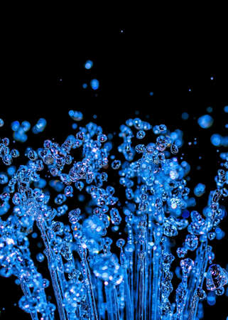 water drops in the air