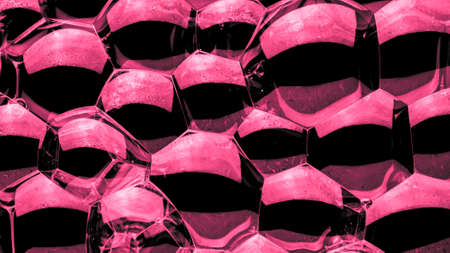 foam bubbles, abstract image for background or textureの写真素材