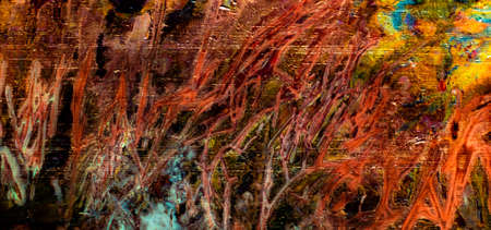 multicolored oxidized copper metal background