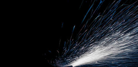sparks in the dark. lines of light.の写真素材