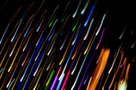 glowing strokes on a black backgroundの写真素材