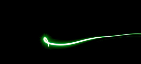 luminous lines on a black backgroundの写真素材