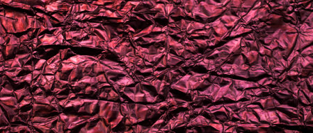 crumpled color copper foil, background or textureの写真素材
