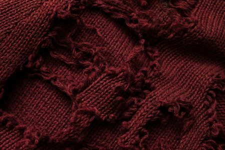 old wool sweater with holesの写真素材
