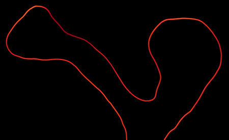 glowing wire in the dark. red hot wireの写真素材