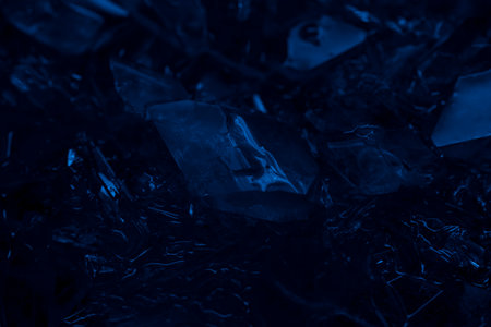 copper sulfate crystals, background or textureの写真素材