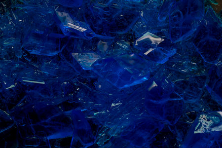 copper sulfate crystals, background or textureの写真素材