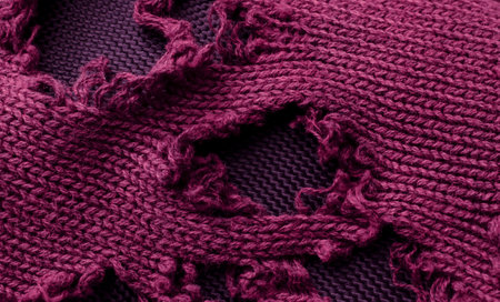old wool sweater with holes