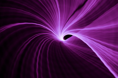 streaks of light waving and twistingの写真素材