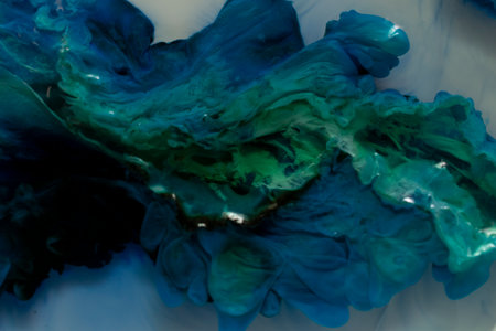 copper hydroxide, abstract background in different lightの写真素材