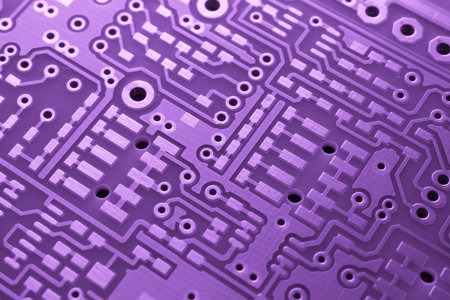 printed circuit. layout of tracks.の写真素材