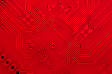 printed circuit. layout of tracksの写真素材