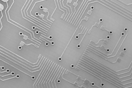 printed circuit. layout of tracksの写真素材