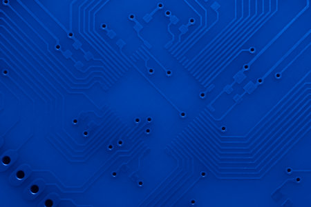 printed circuit. layout of tracksの写真素材