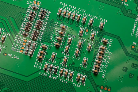 printed circuit. layout of tracks