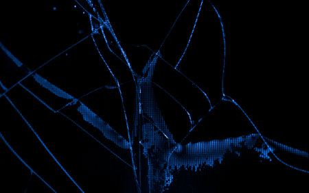 broken matrix LCD screen RGB original wallpaperの写真素材