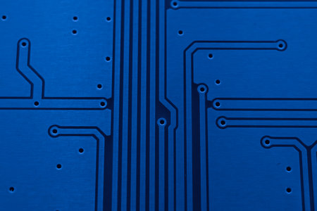 printed circuit. layout of tracks