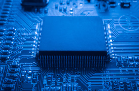 printed circuit. layout of tracks