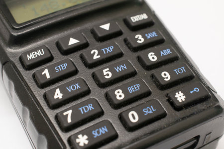 black numeric button radio keyboardの写真素材