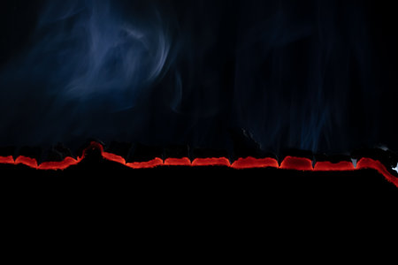 smoke. wall of smoke for background or textureの写真素材