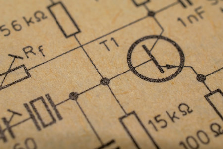 electronic diagram, generator with transistorの写真素材