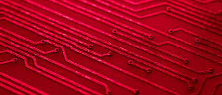 printed circuit. layout of tracks.の写真素材