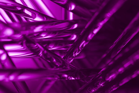 glowing optical fiber in the dark