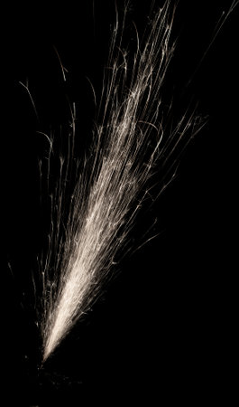 lines of light. sparks in the darkの写真素材