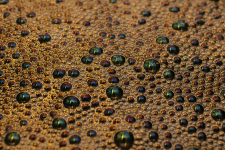 foam bubbles, abstract image for background or textureの写真素材