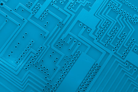 printed circuit. layout of tracks.