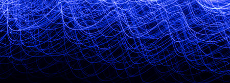 lines of light in the darkの写真素材