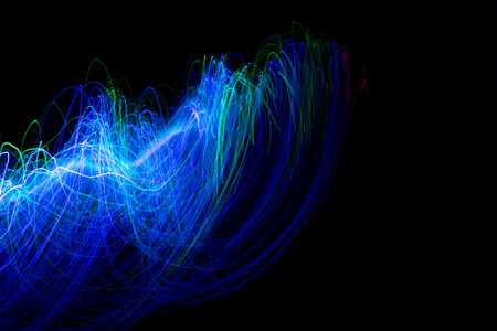 lines of light in the dark