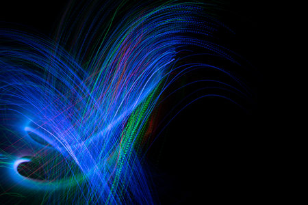 lines of light in the dark
