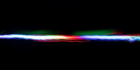 lines of light in the dark