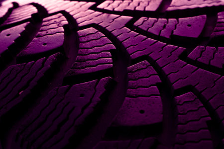 tire tread, tire traces backgroundの写真素材