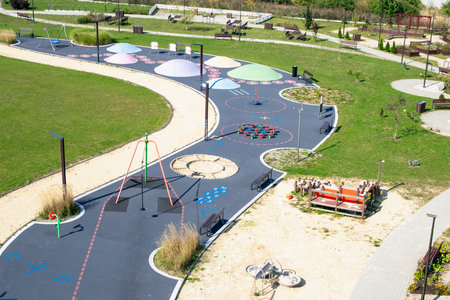 educational playground for children on a sunny day