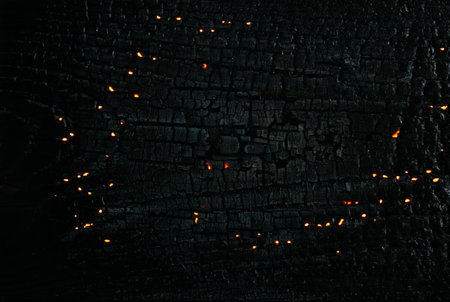 glowing board, burning wood, backgroundの写真素材