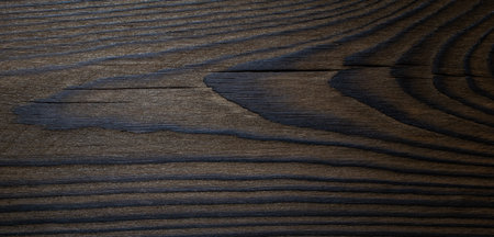 old brown pine wood, burnt boardの写真素材