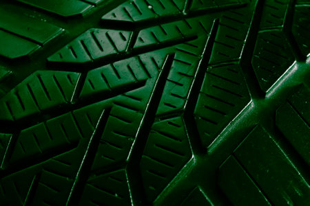 tire tread, tire traces backgroundの写真素材