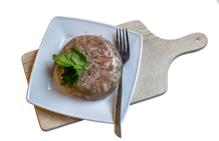 cold pork legs in aspicの写真素材