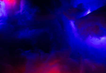 colorful fog in the dark storm